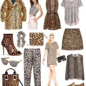 Gently worn leopard girls jogger Extra good shape